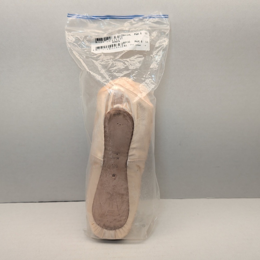 Bloch Sonata Pointe Shoes S0130L Pink Satin 5.5 B